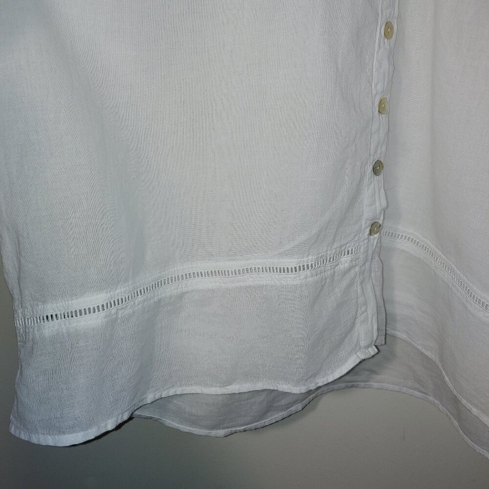 Sundance Catalog JP and Mattie White Easy Essence Blouse Size XL - Picture 7 of 10